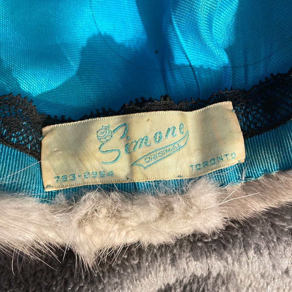 Genuine Mink fur vintage pillbox hat - Picture 9 of 10